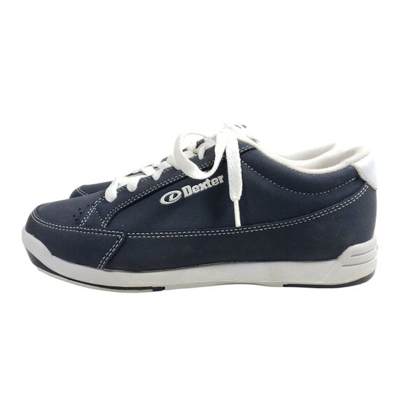 Dexter Womens Size 6.5 Navy Bowling Shoes Slide-Rite Soles Lace-Up Athletic - Picture 3 of 8